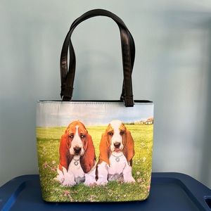 Basset Hound Purse Tote Bag
